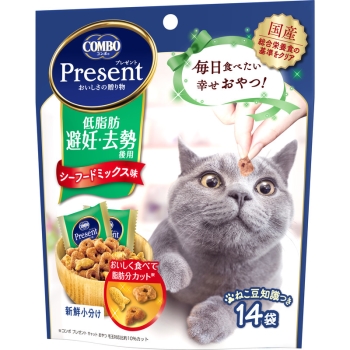 コンボプレゼント キャット おやつ 低脂肪 避妊・去勢後用 42g(14袋)