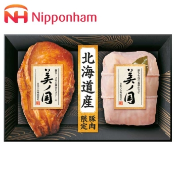 【お歳暮】日本ハム 北海道プレミアム 美ノ国2点詰合せ UKH-SK