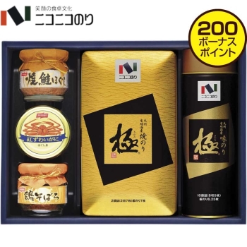 【お中元】ニコニコのり　味・焼海苔・カニ缶・瓶詰詰合せ　ＭＢ－４０Ｒ
