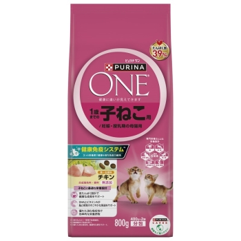 ピュリナワンキャット　１歳までの子ねこ用／妊娠・授乳期の母猫用　チキン　８００ｇ