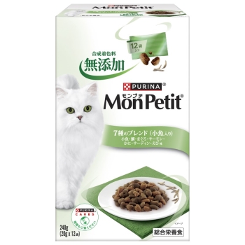 ■　モンプチボックス　７種のブレンド　小魚・鯛・まぐろ・サーモン・かに・サーディン・えび味