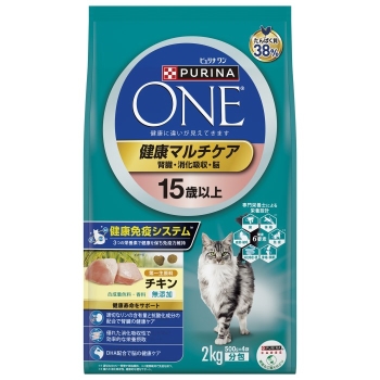 ネスレ日本　ピュリナワン　キャット　健康マルチケア１５歳以上チキン２ｋｇ