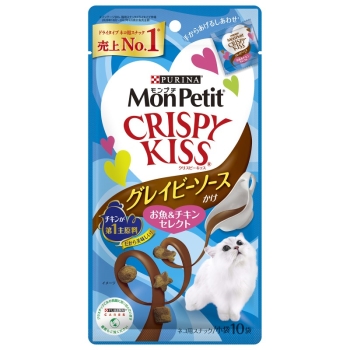 モンプチ クリスピーキッス グレイビーソースかけ お魚&チキンセレクト 30g