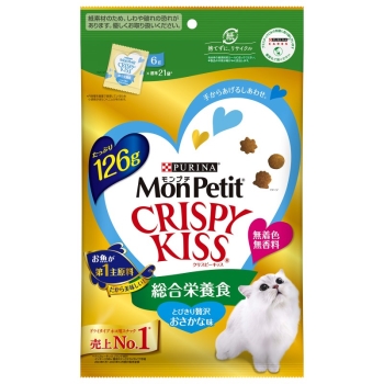 モンプチ クリスピーキッス 総合栄養食 とびきり贅沢おさかな味 126g