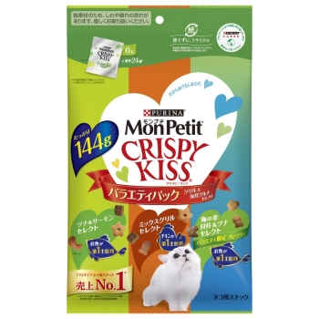 モンプチ クリスピーキッス バラエティパック グリル&海鮮グルメセレクト 144g