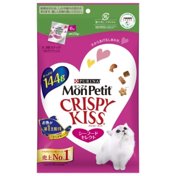 モンプチ　クリスピーキッス　シーフードセレクト　１４４ｇ