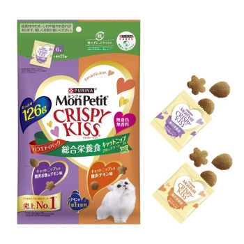 モンプチ　クリスピーキッス　バラエティパック　総合栄養食　（126g）　13袋 ネスレ日本 モンプチ クリスピーキッスバラエティパック 総合