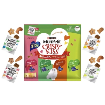 ■　ネスレ日本　モンプチ　クリスピーキッス　バラエティパック　４種のグリル厳選３１２ｇ