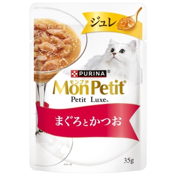 ■　ネスレ日本　モンプチ　プチリュクス　ジュレ　まぐろとかつお３５ｇ