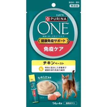 ■　ネスレ日本　ピュリナ　ワン　キャット　おやつ　健康免疫サポート　免疫ケア　チキンペースト５６ｇ