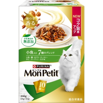 ネスレ日本 モンプチ ボックス 小魚入り7種のブレンド200g