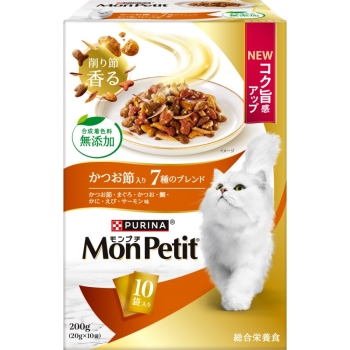 ■　ネスレ日本　モンプチ　ボックス　かつお節入り７種のブレンド２００ｇ