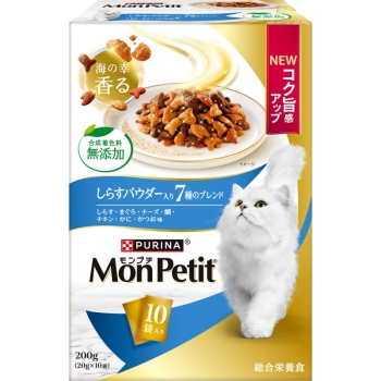 ■　ネスレ日本　モンプチ　ボックス　しらすパウダー入り　７種のブレンド２００ｇ