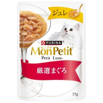 ■　ネスレ日本　モンプチ　プチリュクスパウチ　ジュレ　厳選まぐろ３５ｇ