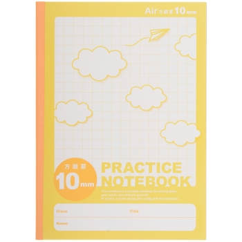 ナカバヤシ エアノート B5 30枚 10mm方眼イエロー