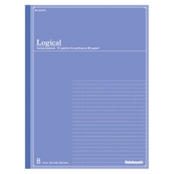 ナカバヤシ ノート FSC-MXロジカルノートB5ワイド A罫 30枚 ブルー