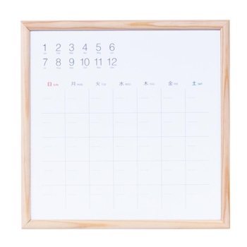 ナカバヤシ　ウッドずっとカレンダーボード２００×２００ｍｍ