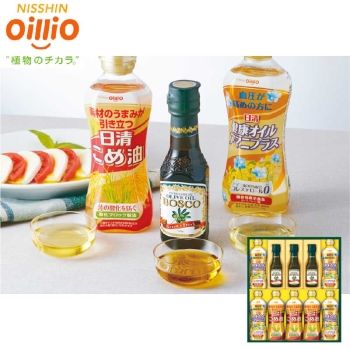 【お歳暮】日清オイリオ　ボスコオリーブオイル＆バラエティオイル　ＢＭ－５０Ａ