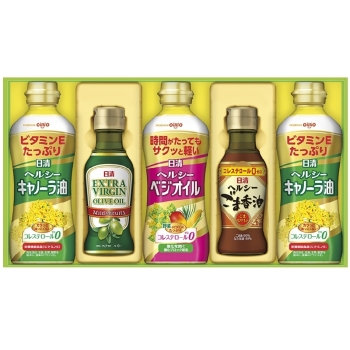 日清オイリオ　オリーブオイル＆バラエティオイルギフトセット　ＯＶ－２５Ａ