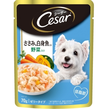 シーザー　ささみ＆白身魚入り　野菜入り　７０ｇ