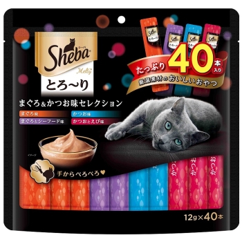シーバ とろ~り メルティ まぐろ&かつお味セレクション 12g×40P