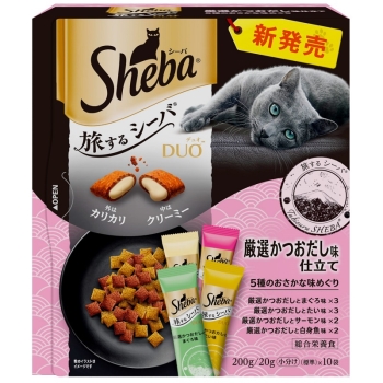 ■　シーバ　デュオ　旅するシーバ　厳選かつおだし味仕立て　５種のおさかな味めぐり　２００ｇ