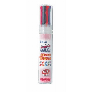 パイロット　ハイテックＣコレトレフィル　０．３ｍｍ　１０色セット