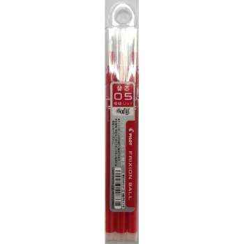 パイロット　消せるボールペン　フリクションノック　替芯　０．５ｍｍ　レッド　３本入り