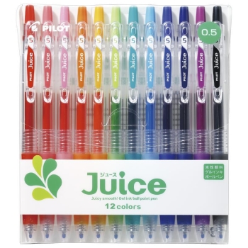 パイロット　ゲルインキボールペン　ジュース　０．５ｍｍ　１２色セット
