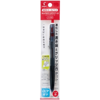 パイロット　ボールペン　スーパーグリップＧノック　０．７ｍｍ赤　パック