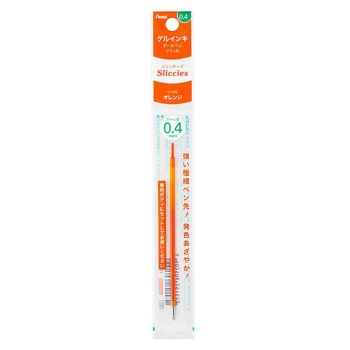 ぺんてる　アイプラス用ボールペン芯　スリッチーズ　０．４ｍｍ　オレンジ