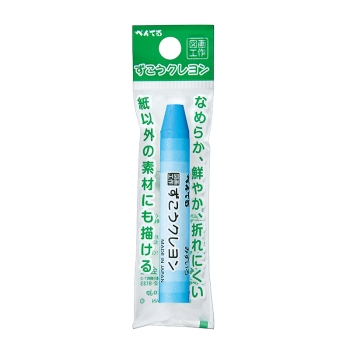 ぺんてる　画材　ずこうクレヨン　単色　みずいろ