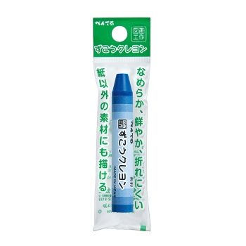 ぺんてる　画材　ずこうクレヨン　単色　あお