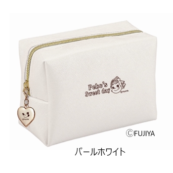 ペコちゃんポーチ（パールホワイト）