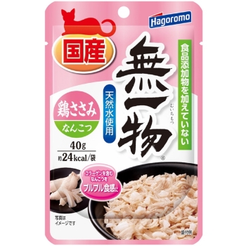 無一物パウチ　鶏ささみ＆なんこつ４０ｇ