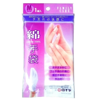 白十字　ＦＣ綿手袋　Ｍ