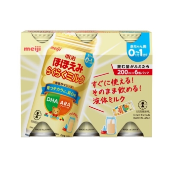 明治　ほほえみ　らくらくミルク　２００ｍｌ×６缶