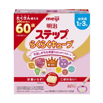 明治ステップ　らくらくキューブ　１袋５個入り（２００ｍｌ分）×６０袋　１６８０ｇ