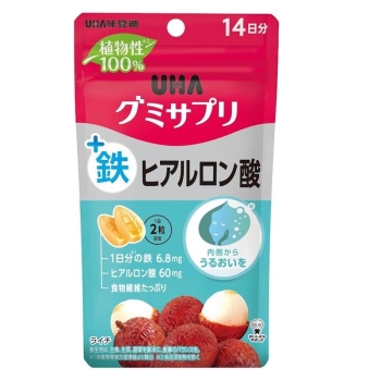 ＵＨＡグミサプリ　鉄＋ヒアルロン酸　１４日分