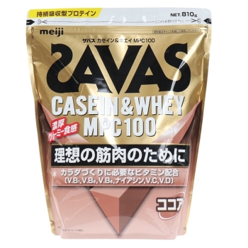 ザバス カゼイン&ホエイ100 ココア 810g
