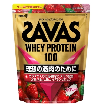 ザバスホエイプロテイン100ストロベリー980g