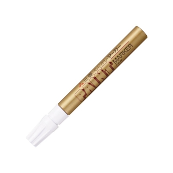 三菱鉛筆　油性ペン　ペイントマーカー　中字　金