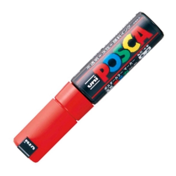 三菱　ポスカ　太字　ＰＣ－８Ｋ　赤　１５