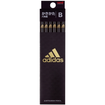 アディダス　ダース鉛筆　黒金　Ｂ