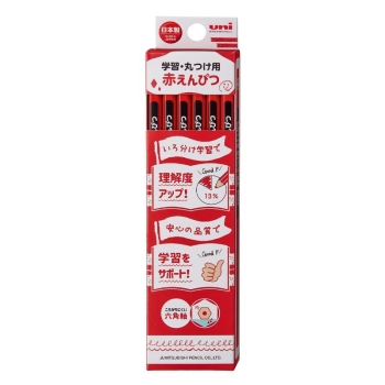 三菱鉛筆　ｕｎｉ学習・丸つけ用　赤鉛筆