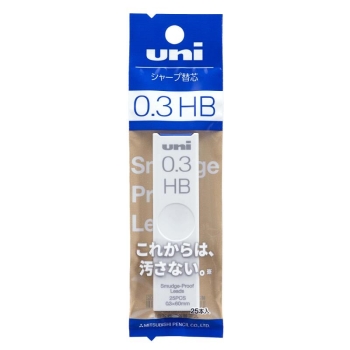 三菱鉛筆　シャープ替え芯　ユニ芯０．３ｍｍＨＢ
