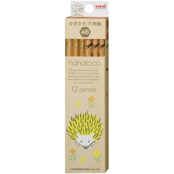 三菱鉛筆　かきかた鉛筆　ハハトコ　ハリネズミ４Ｂ