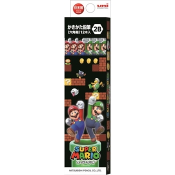 三菱鉛筆　かきかた鉛筆　スーパーマリオ　２Ｂ
