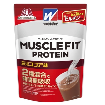 ウイダーマッスルフィットプロテインココア味 340g