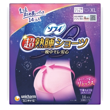 ソフィ超熟睡ショーツ　ＸＬ　１４枚